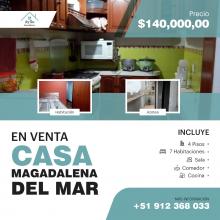Casa de 4 pisos en Venta 51 mts2 de terreno 175 mts2 construido - Magdalena Del Mar Excelente ubicación en el distrito de Magdalena Del Mar. 